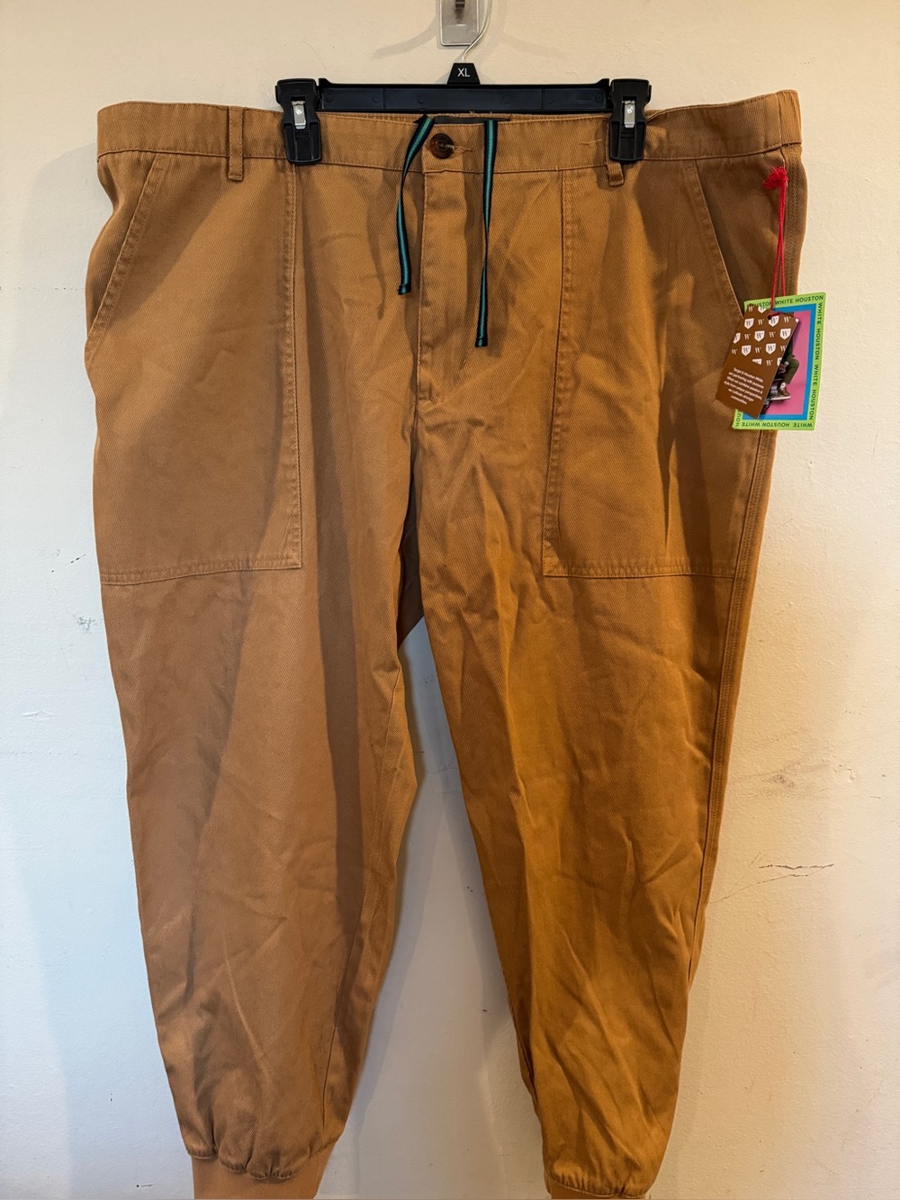 Houston White Joggers Elastic Waistband Straight Leg size XXL NEW